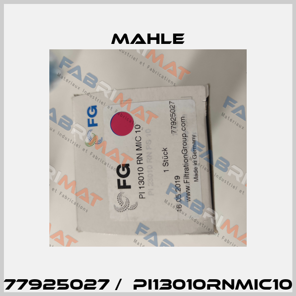 77925027 /  PI13010RNMIC10 MAHLE