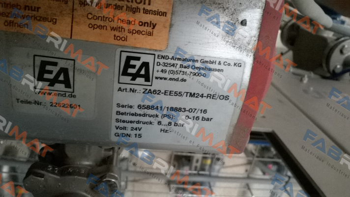 ZA62-EE55/TM24-RE/OS End Armaturen