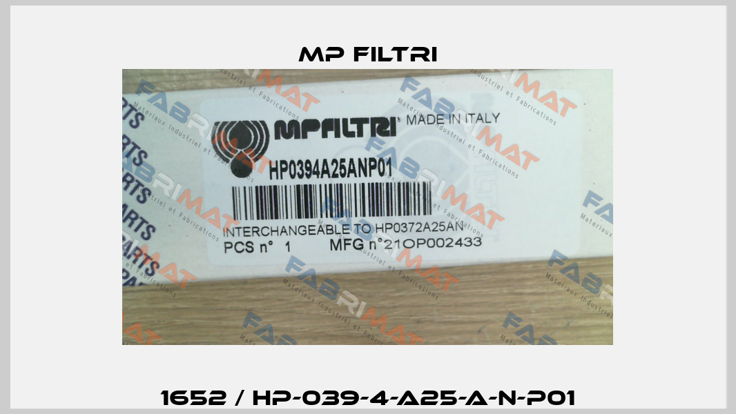 1652 / HP-039-4-A25-A-N-P01 MP Filtri