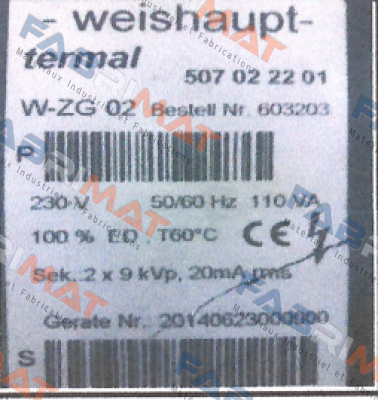 603226 Weishaupt