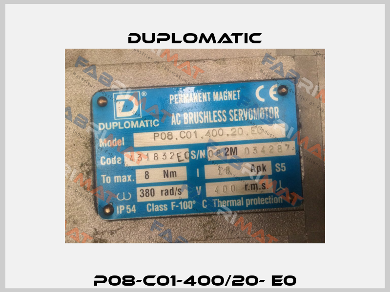 P08-C01-400/20- E0 Duplomatic