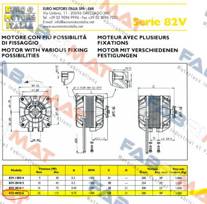 82V-4025/6 Euro Motors Italia