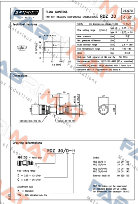 RDZ30 D-HG Flucom