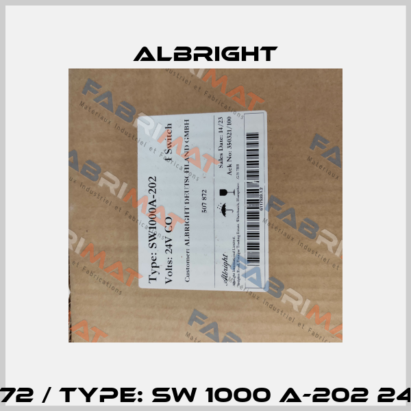 507872 / Type: SW 1000 A-202 24V CO Albright