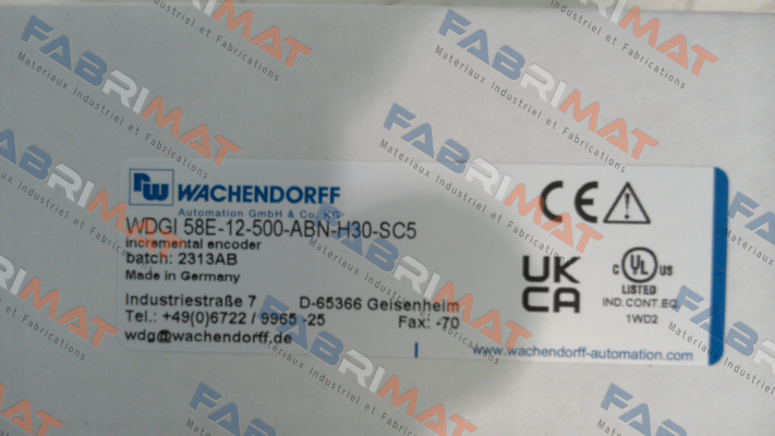 WDGI 58E-12-500-ABN-H30-SC5 Wachendorff