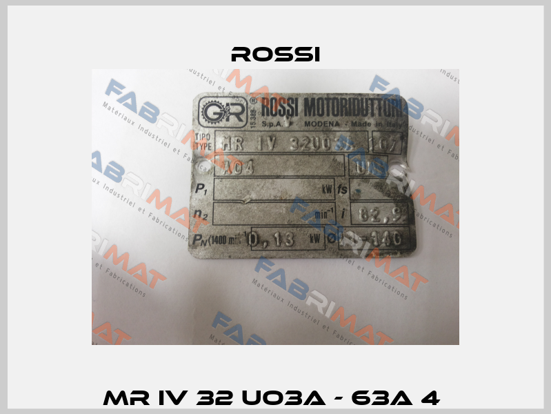 MR IV 32 UO3A - 63A 4  Rossi