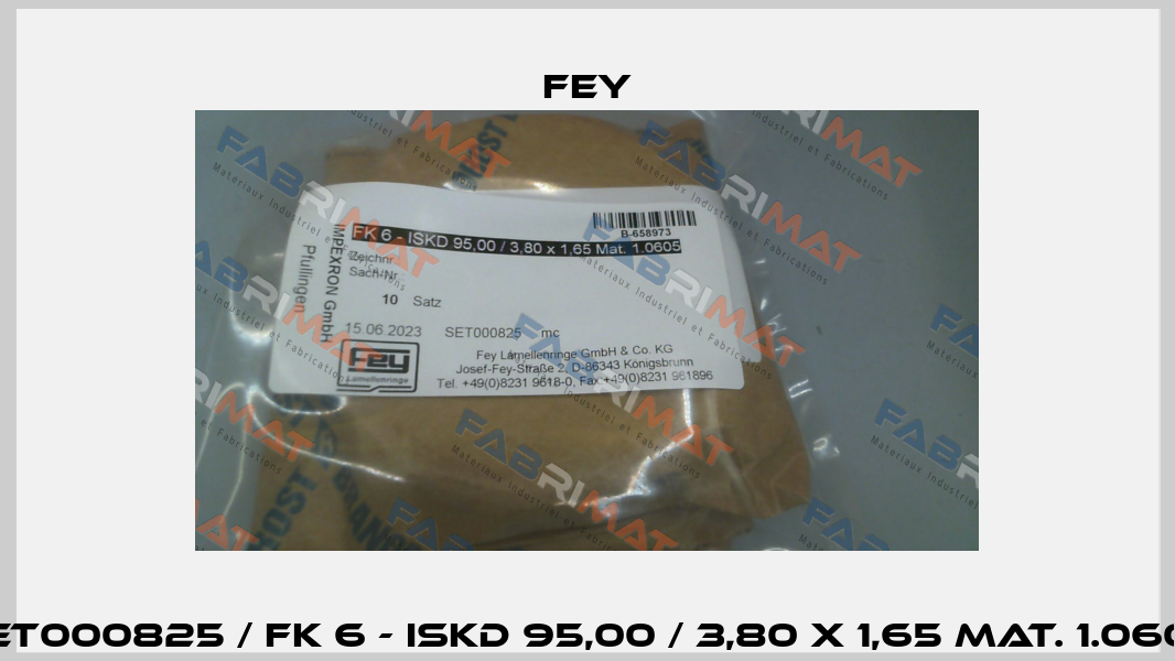 SET000825 / FK 6 - ISKD 95,00 / 3,80 x 1,65 Mat. 1.0605 Fey
