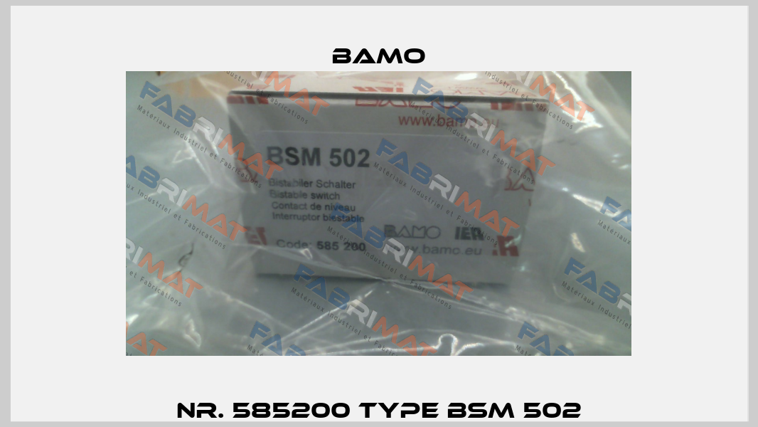 Nr. 585200 Type BSM 502 Bamo
