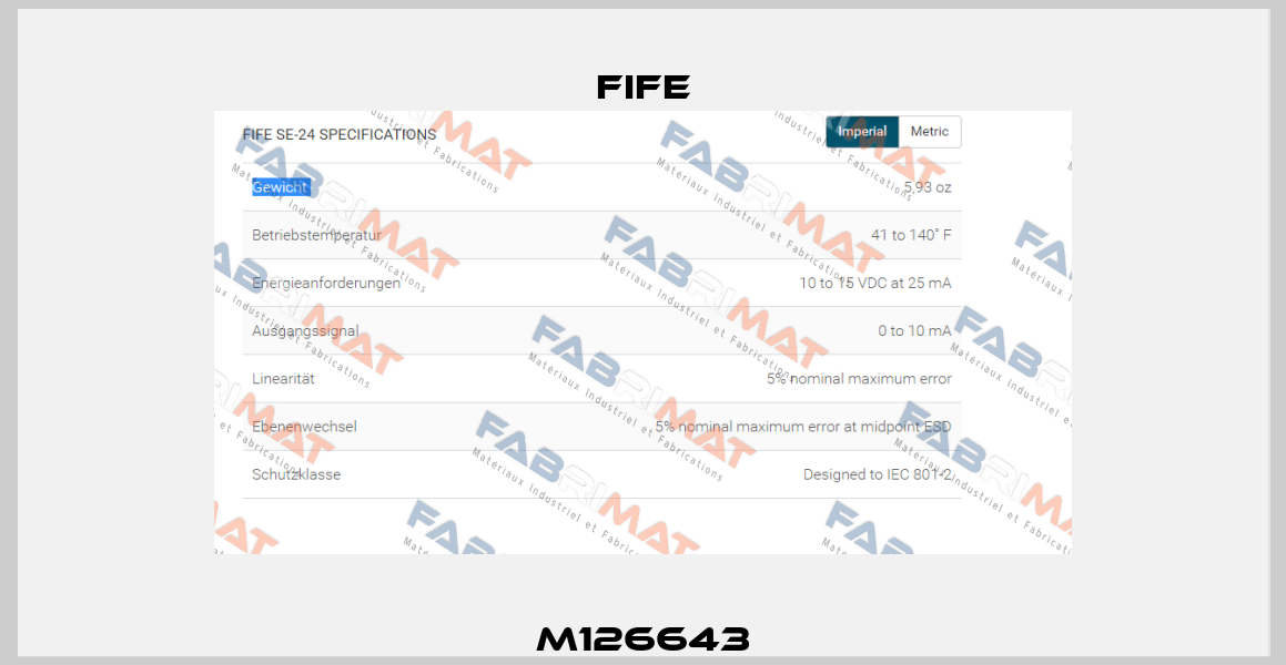 M126643 Fife