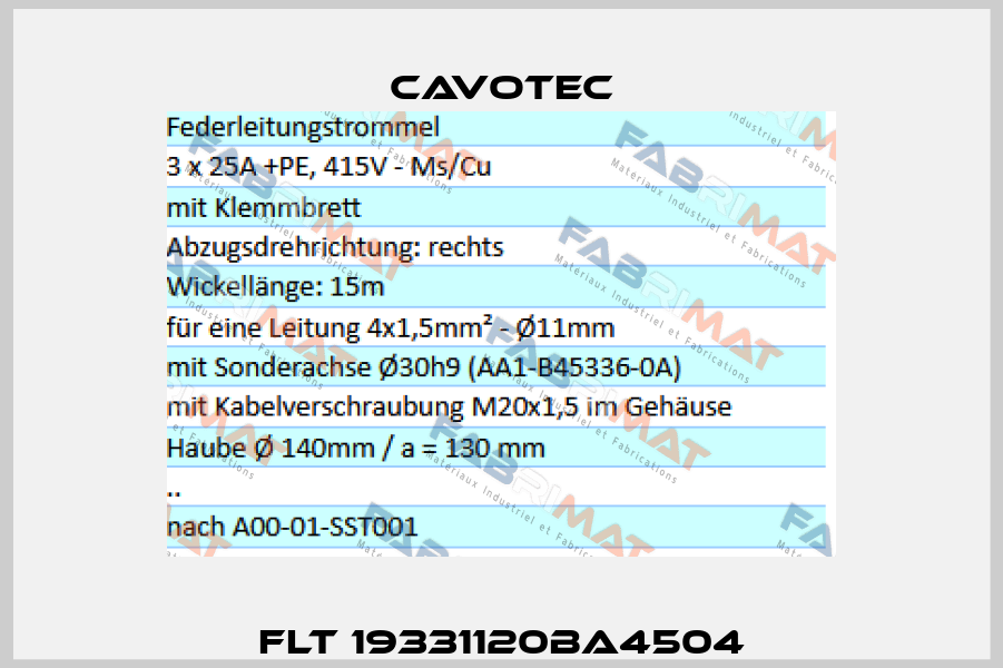 FLT 19331120BA4504 Cavotec