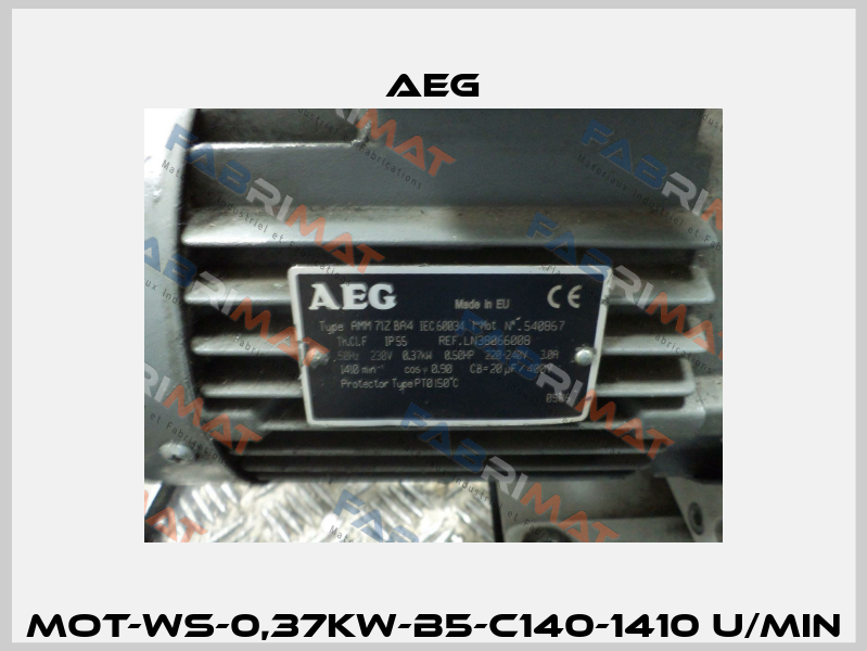MOT-WS-0,37KW-B5-C140-1410 U/min AEG