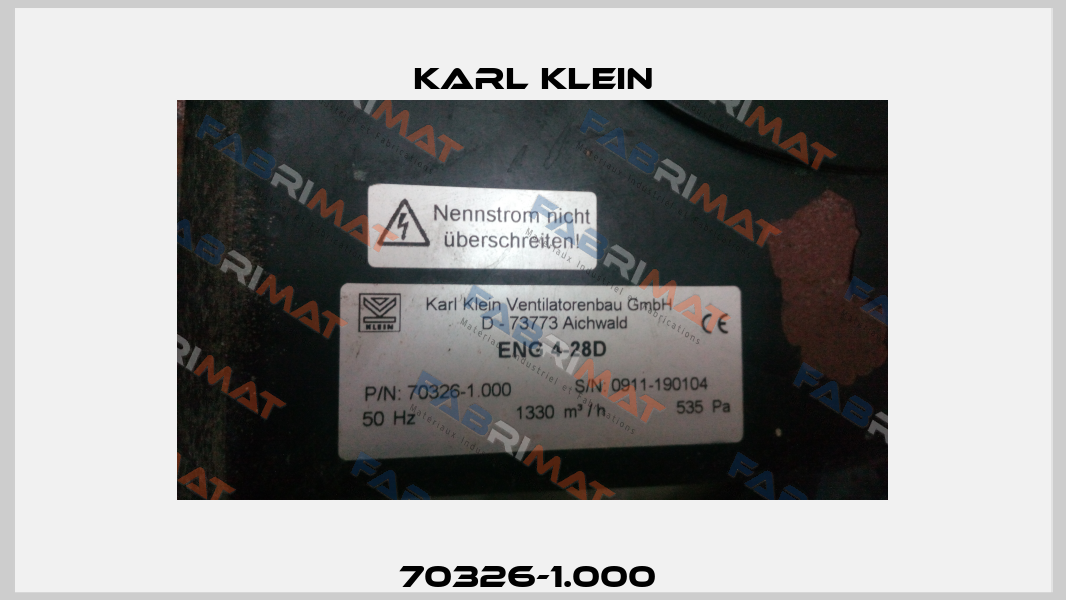 70326-1.000  Karl Klein