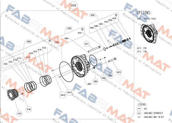 A18801L / KITAM-CV-DISTRIB-MS18/35-NBR- 2 Poclain