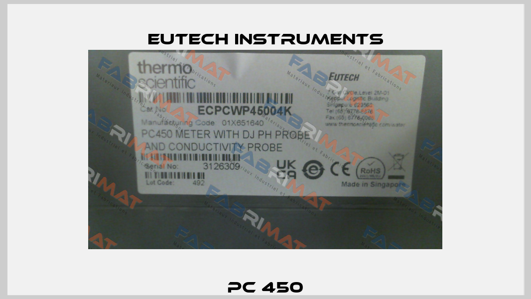 PC 450 Eutech Instruments