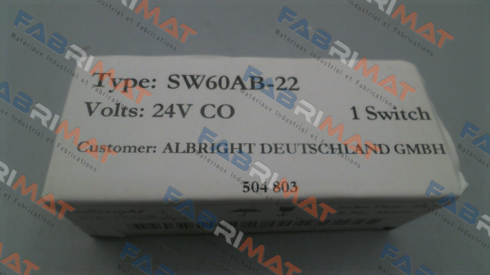 SW 60AB22/24V  504803 Albright