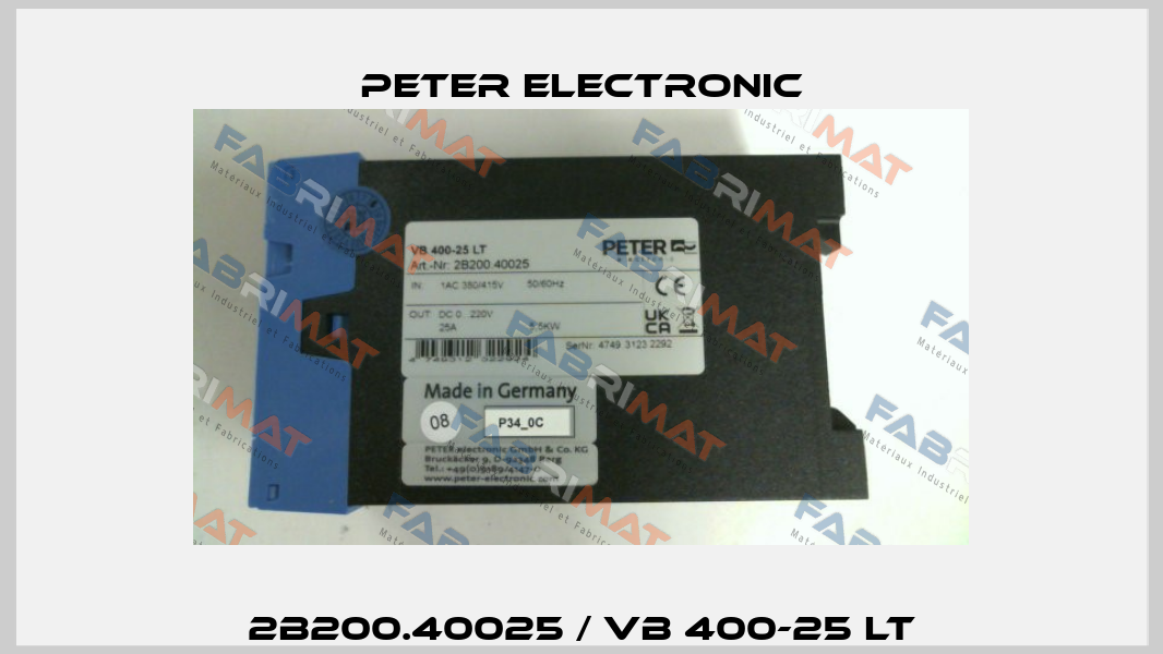 2B200.40025 / VB 400-25 LT Peter Electronic