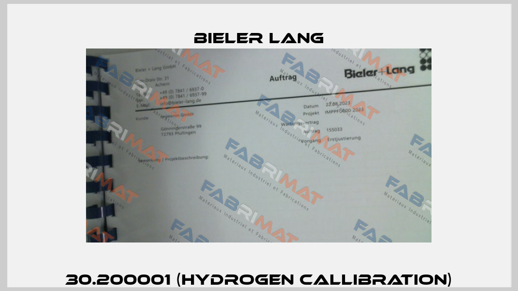 30.200001 (hydrogen callibration) Bieler Lang