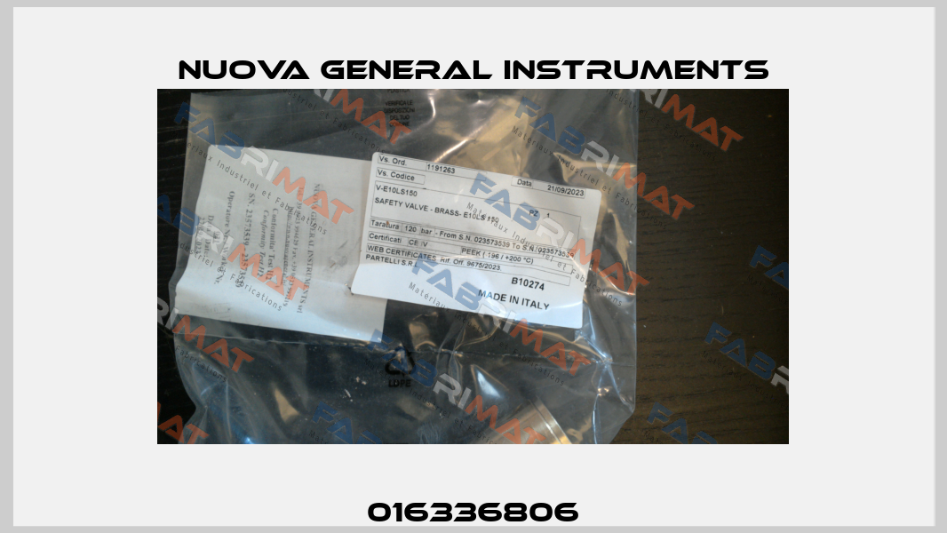 016336806 Nuova General Instruments