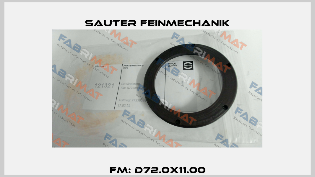 FM: D72.0x11.00 Sauter Feinmechanik