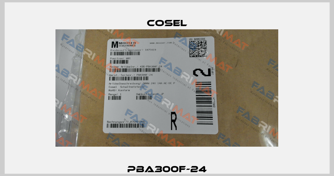 PBA300F-24 Cosel