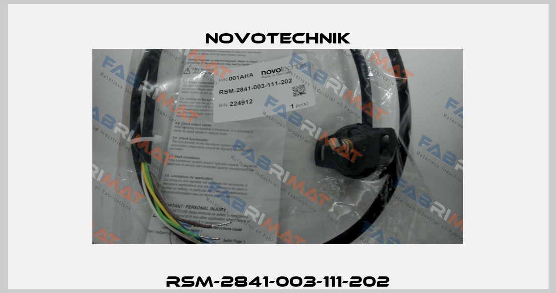 RSM-2841-003-111-202 Novotechnik