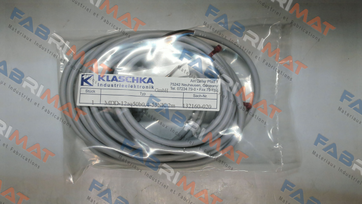 MDD-12aq50b0,4-55NK 2m 132160-020 Klaschka