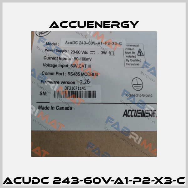 ACUDC 243-60V-A1-P2-X3-C Accuenergy